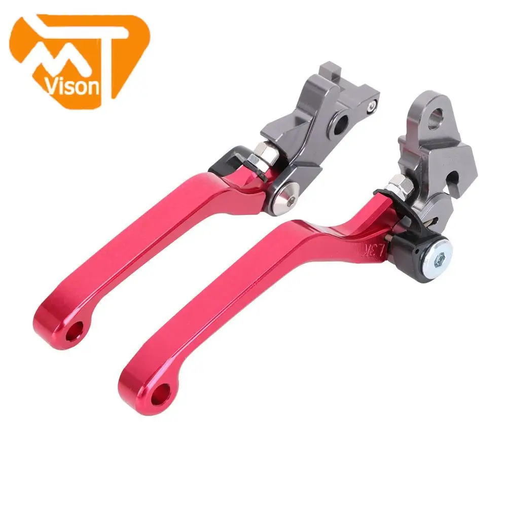 CNC Motorcycle Billet Foldable Pivot Clutch & Brake Lever For HONDA XR250 MOTARD 95-07 CRM250R CRM250AR 94-98 XR400 05-08