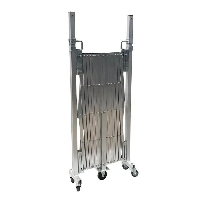High Quality Retractable Aluminum Sliding Gate Portable Expandable Guardrail Traffic Temporary Mobile Barrier Gate