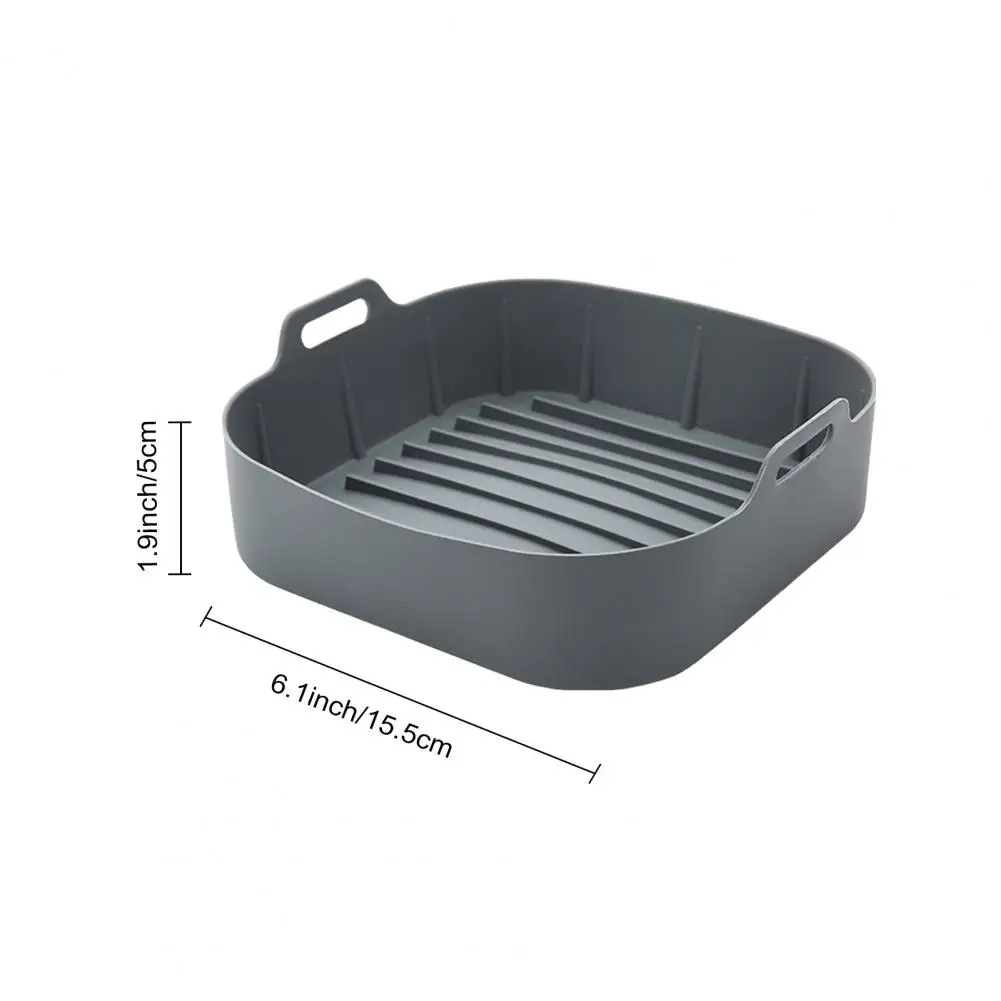 بطانة سلة مقلاة هوائية من السيليكون ، بطانات مقلاة خَبز مع مقابض ، بطانة فرن من الدرجة الغذائية ، مقلاة هوائية 4-6 Qt #6