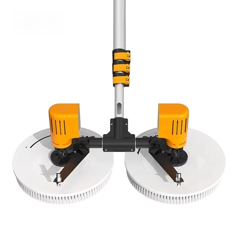 X43 XYT Electric Cleaning Brush Double Heads Brushes Telescopic Pole Water Cleaning Soft Brush for Solar Panels Cleaning