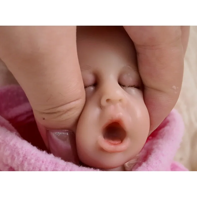 Bambola Reborn da 8 pollici Elijah con corpo in silicone solido Bambola d'arte fatta a mano Muñecas Bebes Para Niñas