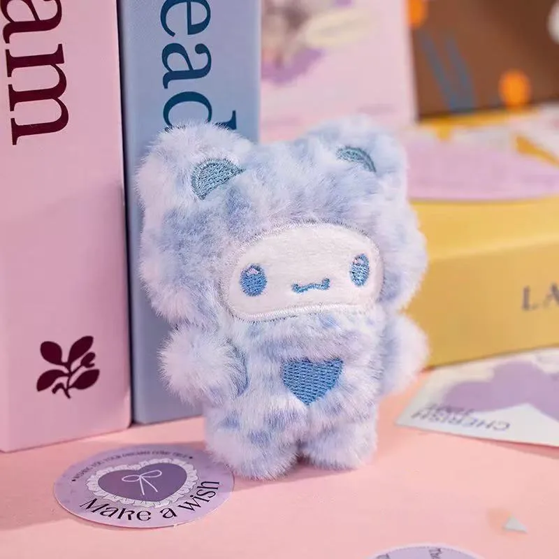 1/4 Stück Kawaii Plüsch Hello Kitty Schlüsselanhänger Kätzchen-Schlüsselanhänger Studenten-Dekorationszubehör