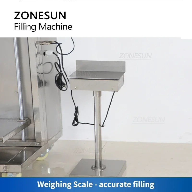 ZONESUN กึ่งอัตโนมัติผง Auger เครื่องบรรจุเครื่องชั่งน้ําหนักแป้งข้าวสาลีเครื่องเทศโปรตีนขวด Jar เชิงปริมาณ ZS-FM710