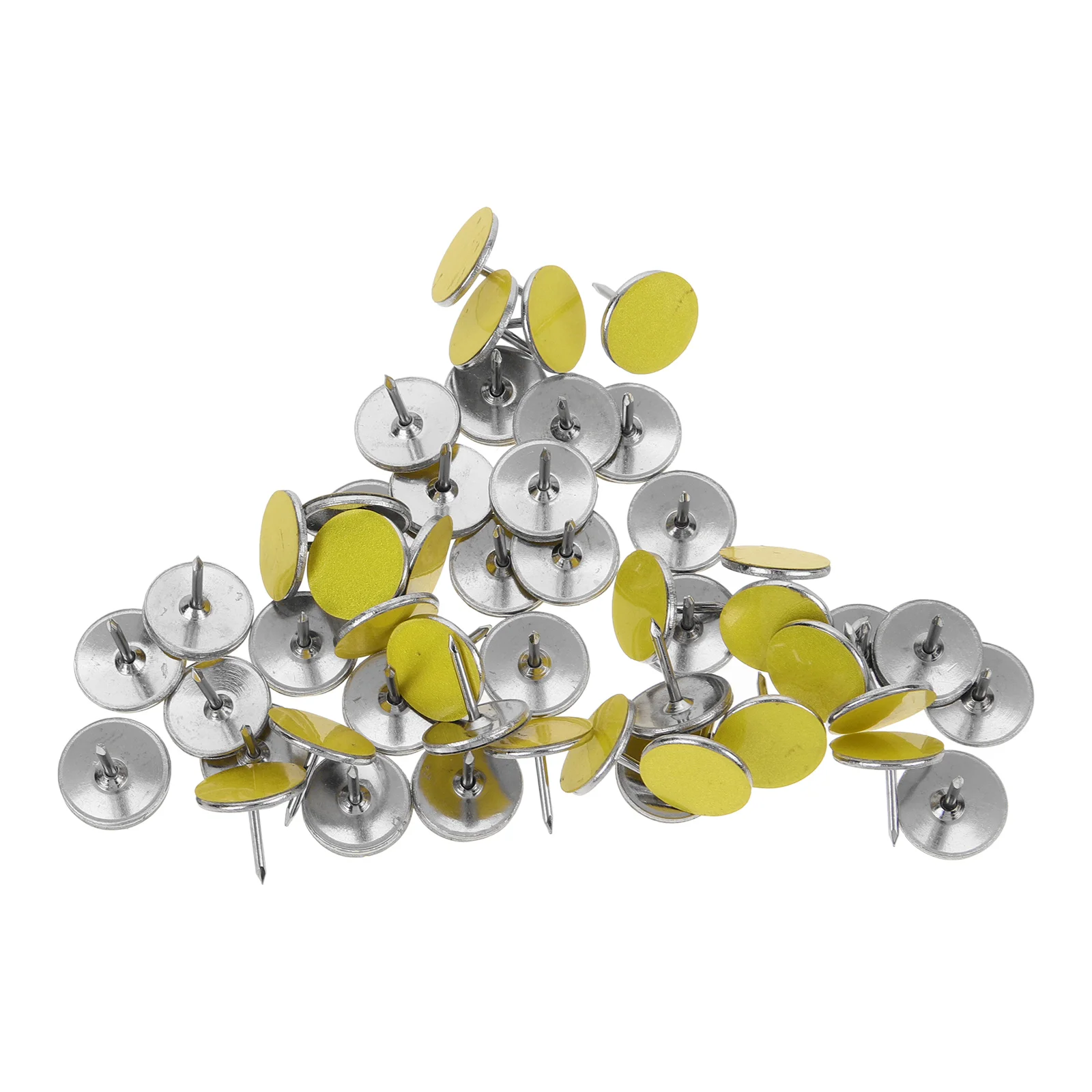 50 Pcs Reflective Pushpin Travel Accessories Hiking Reflector Tacks for Tree Trail Marking Markers Round Stand Steel Women's