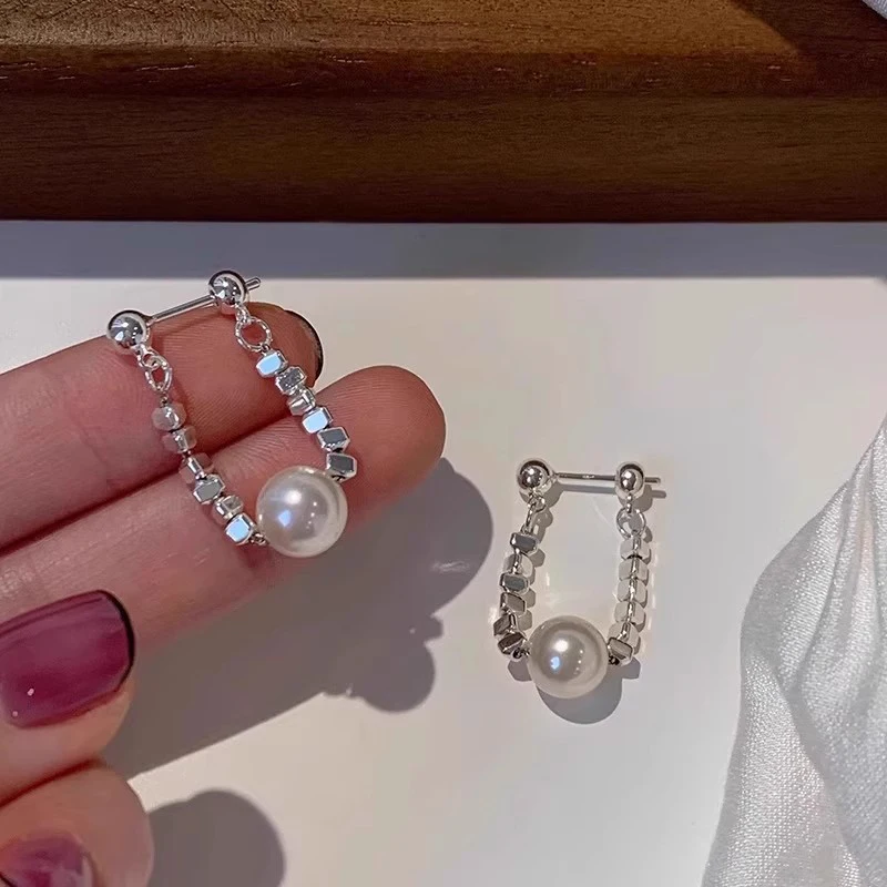 GANPUP Unregelmäßige Kreisförmige Creolen für Damen, Einfache Mode, Neuer Zarter Ohrschmuck, Geschenk für Party, Großhandel, Damenohrringe – Detail 6