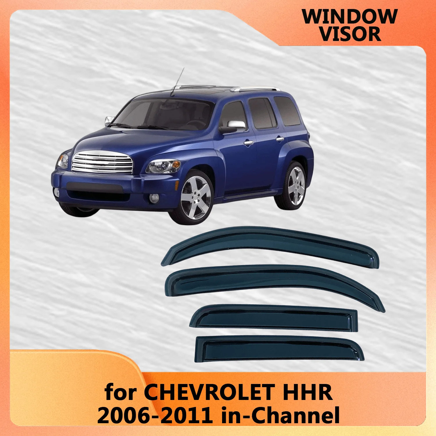 

Оконный козырек для CHEVROLET HHR 2006-2009 2000 2011, канальный стиль, защита от дождя, боковой дефлектор вентиляционного отверстия, внутреннее крепление