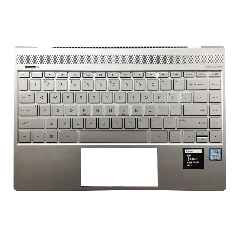 جديد محمول LCD الغطاء الخلفي/الإطار الأمامي/المفصلات/Palmrest/غطاء سفلي ل HP ENVY 13-AD سلسلة 928448-001 6070B1166301 الفضة