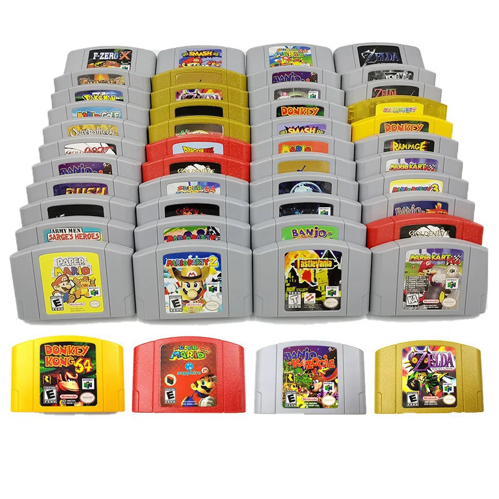 N64 Cards Pokemon Mario Zelda Series USA NTSC Version 64 Bit Video Game Cartridge Christmas Gifts English Language Game Card