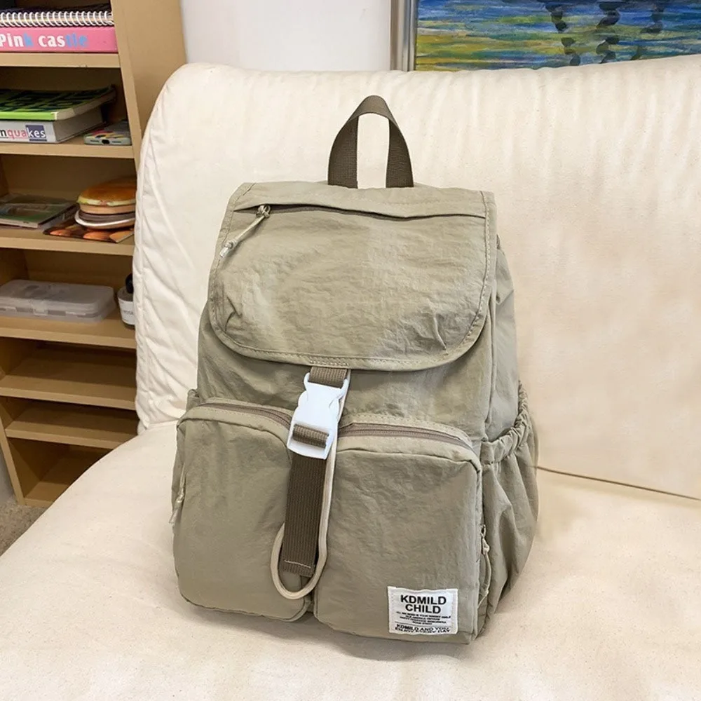

High Quality Japanse Style Travel Backpack Ultralight Solid Color School Bag Large Capacity Outdoor Camping Bag Unisex