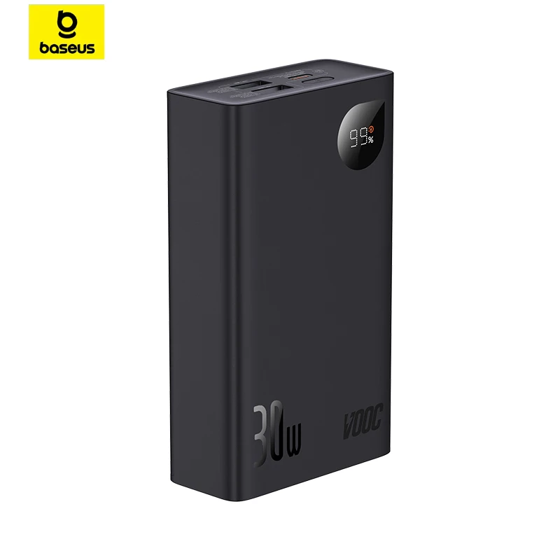 

Baseus 20000mAh Power Bank 30W VOOC PD QC 3.0 Quick Charging Powerbank Portable For OPPO Realme Oneplus iPhone Huawei Xiaomi