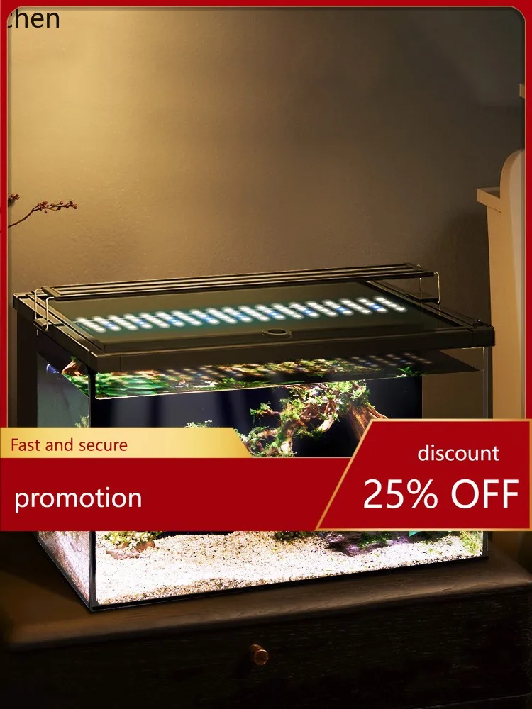 

YFY Fish Tank Ecological Desktop Fish Globe Landscape Tank Household Turtle Tank Self-Circulation Aquarium