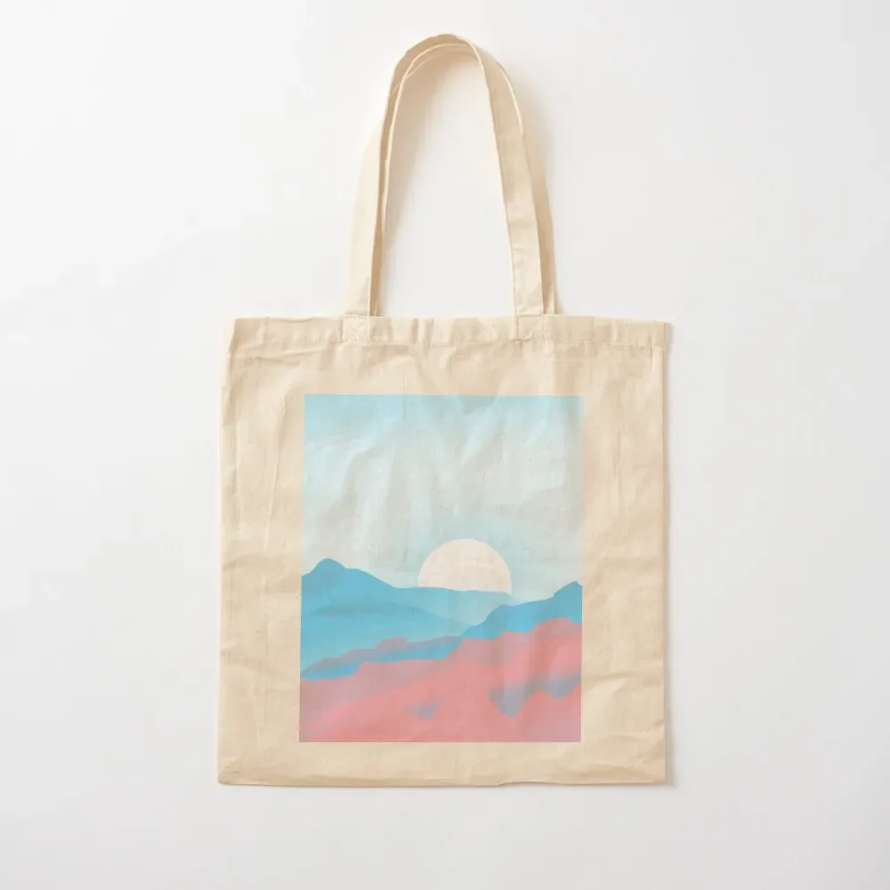 

Trans Pride Sunrise Landscape Tote Bag Cloth bag personalized tote large size bags custom canvas bag