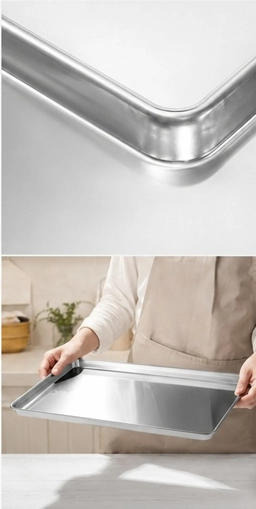 Stainless Steel Rectangular Food Plate for Cold Noodles Rice Noodles Steamed Rolls Bbq Picnic Party Camping Dessert Snack