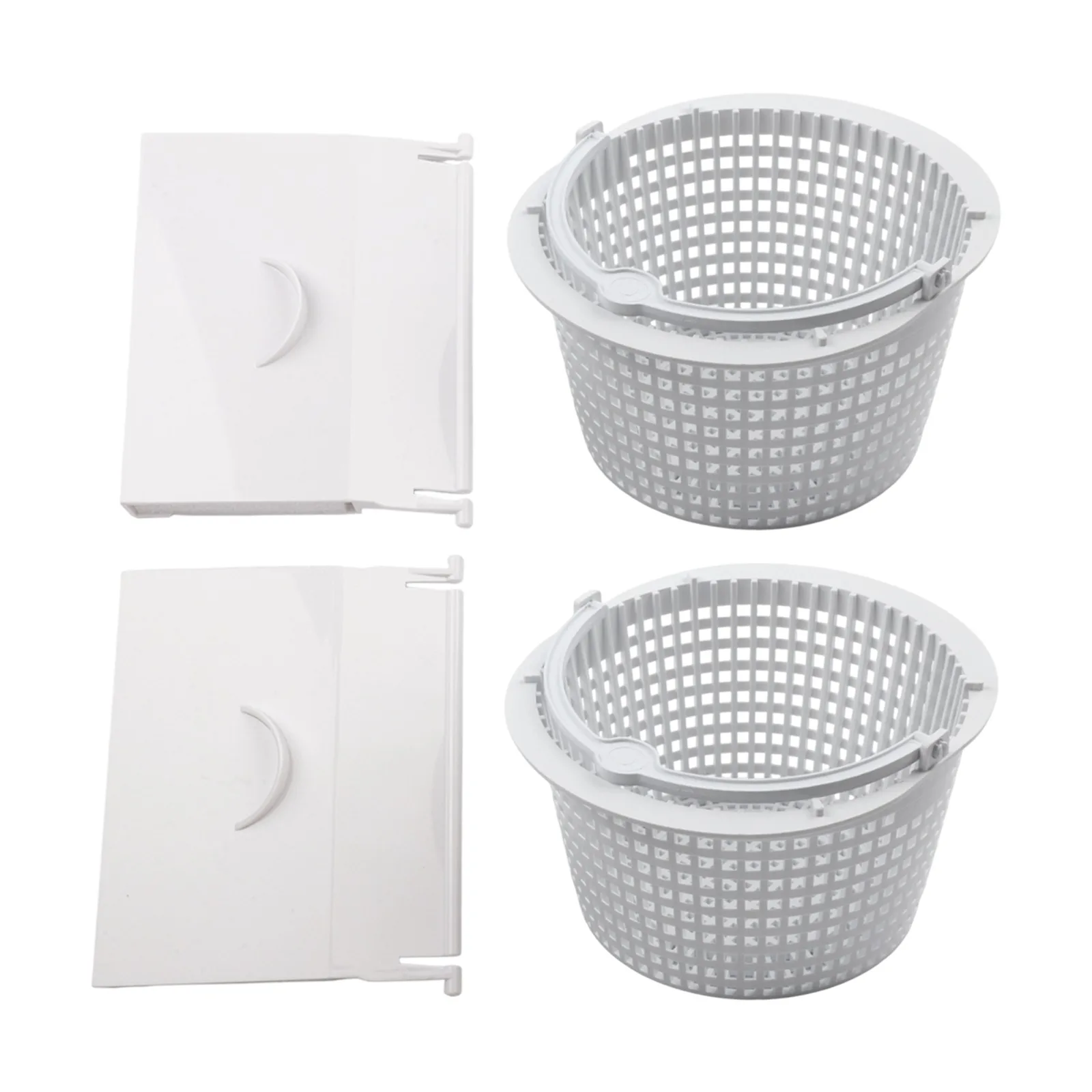 

2/4Pcs Pool Skimmer Basket Replacement ABS Pool Skimmer Weir Door & Basket Set For Hayward SPX1091C SP1091LX SP1091LXWM