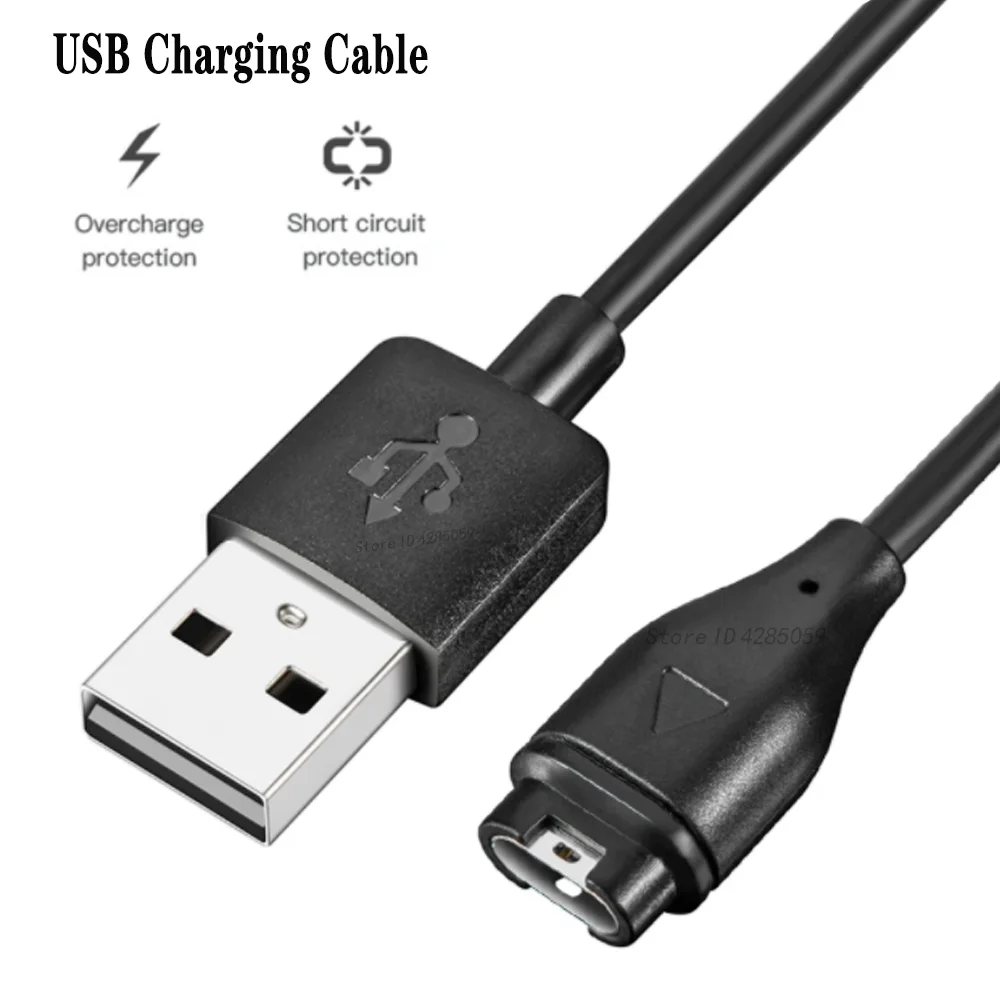 Carregador USB para Relógio Garmin Fenix 8 45mm, Cabo de Carregamento para Fenix 7, 7S, 7X, 6, 6S, 6X, 5/ Forerunner 955, 245, 945/ Instinct 2, 2S/ Quatix