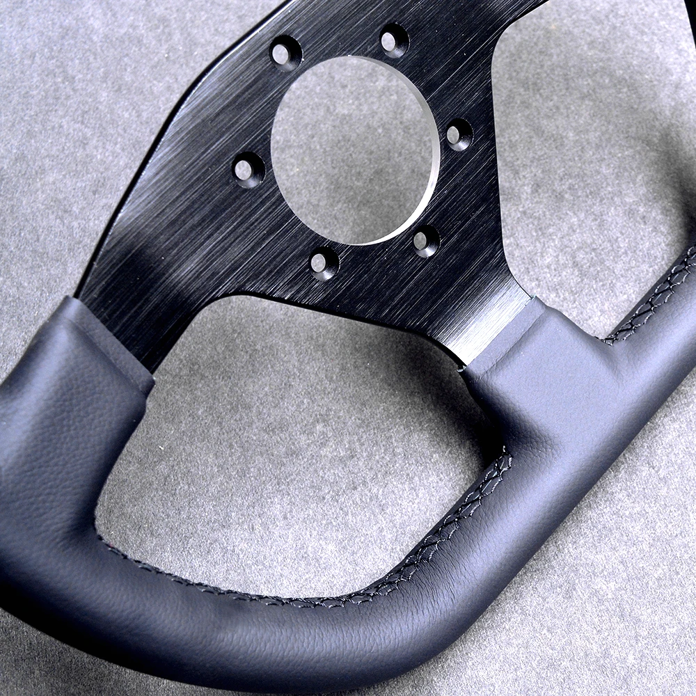 عالية الجودة 320 مللي متر 12.6 ''D على شكل الجلود شقة الانجراف سباق سباق الكمبيوتر لعبة سيارة شاحنة القيادة محاكاة عجلة القيادة