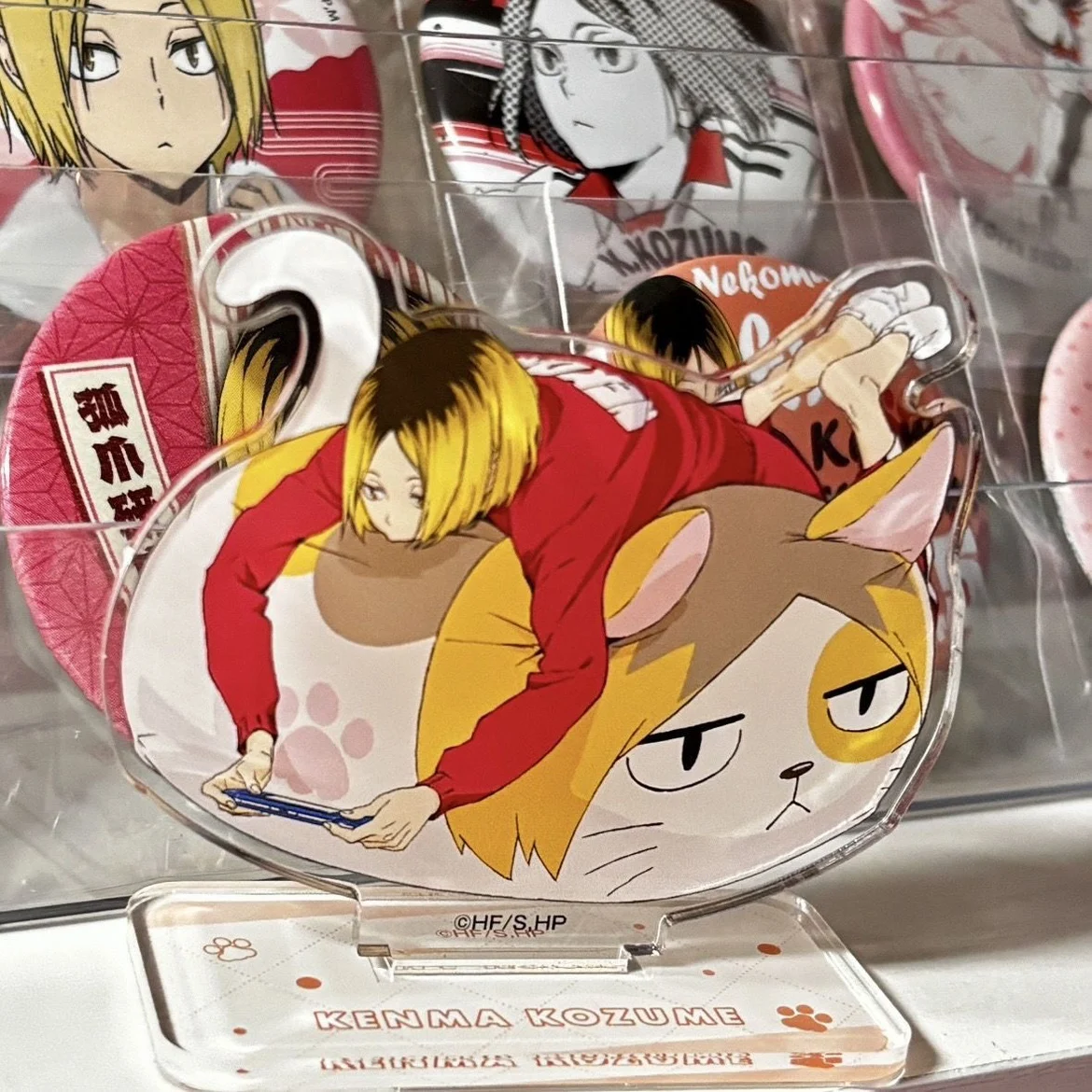 Anime Haikyuu!! Kozume Kenma Cosplay Acryl Katze Stehendes Schild Wunderschönes auffälliges Ornament Weihnachtsgeschenk Cartoon Abschlussgeschenk