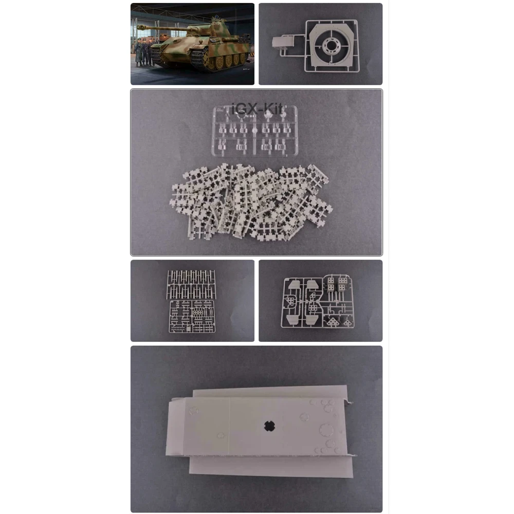 

Trumpeter 00929 1/16 Scale German SdKfz 171 Panther Ausf G Late Tank Vehicle Handcraft Plastic Assembly Building Model Kit
