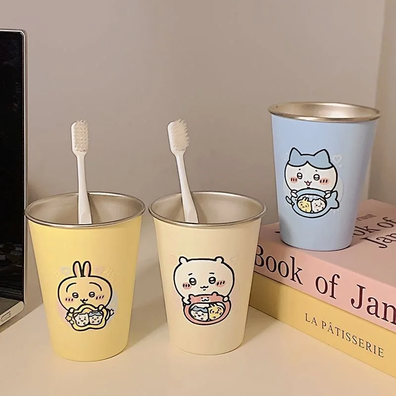 

Cute Stainl Steel Dental Cup Dopane Cartoon Dormi Mouth Rinse Cup Couple Toothbru Waing Cup Home Use