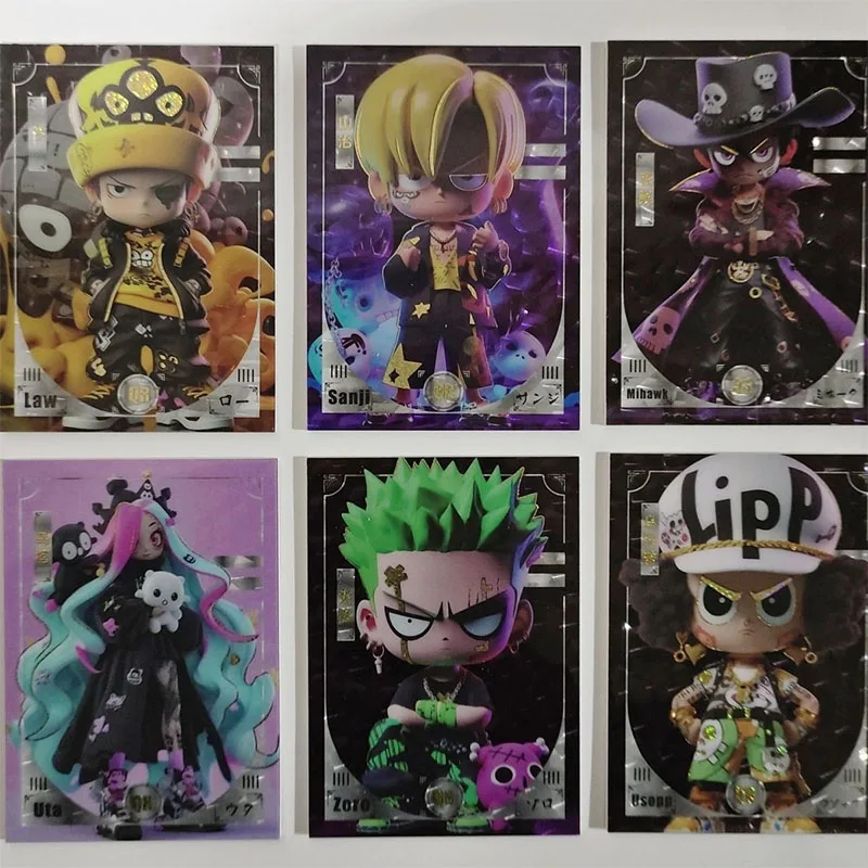 

Аниме One Piece QR-карты Sanji Luffy Zoro Ace Sabo Nami Uta Perona Коллекционные карты Рождественские подарки на день рождения Детские игрушки