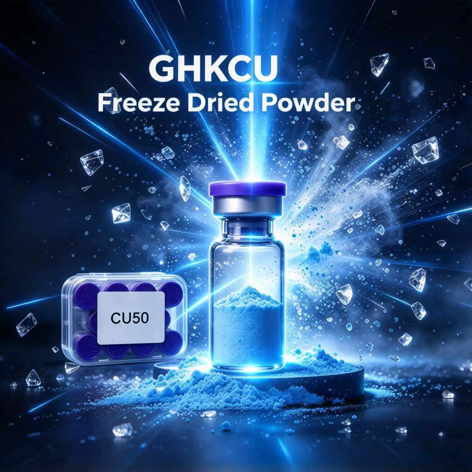 High-Quality  Freeze-Dried Powder, Repairs Skin Damage (Random Cap Colors, Production Date Subject to Actual Goods)GHKCU