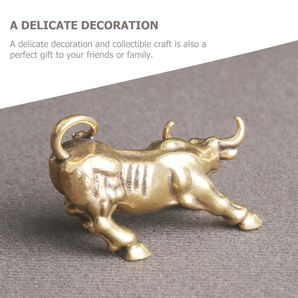 

Cattle Desktop Decor Vintage Cow Statue For Home Decor Home Office Tabletop Decoration Mini Craft Ornament