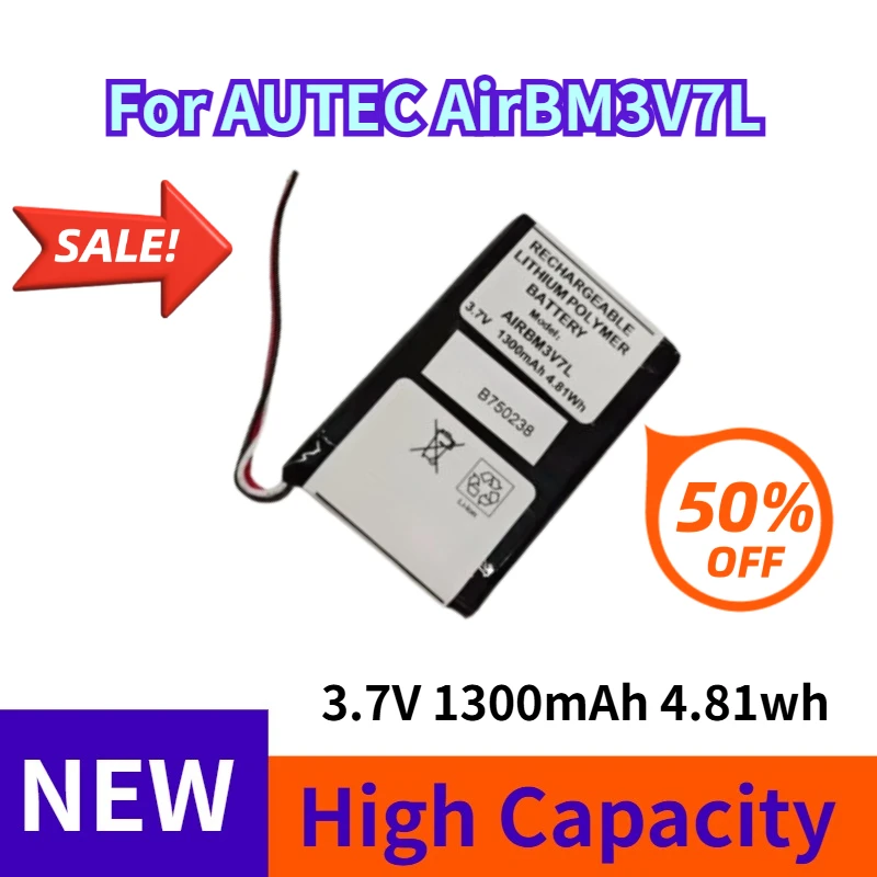 

3.7V 1300mAh 4.81wh Battery for AUTEC AirBM3V7L