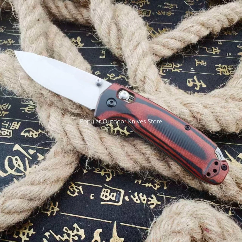 

North Fork AXIS Lock Knife Wood (3.03" Blade) 15031 Folder EDC Camping Pocket Exploration Jungle Mountaineering Survival Knives