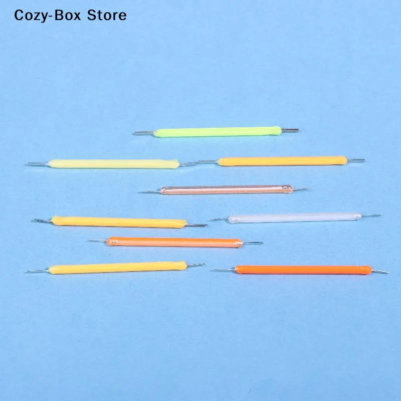 [ZY]10Pcs Edison Bulb LED Filament Lamp Parts 38mm DC3V LED Bead Incandescent Light Accessories Diode For Holiday Lighting DIY