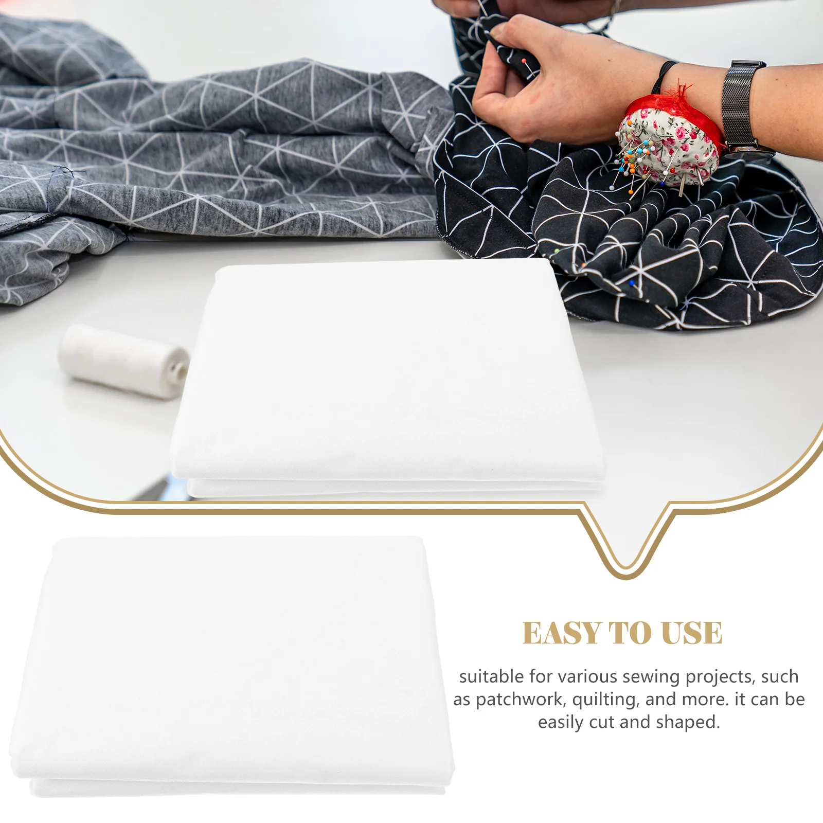 

Non-Woven Fusible Interfacing Fabric For Sewing Iron-On Lining Quilting Stabilizer Embroidery Backing Diy Craft Supply