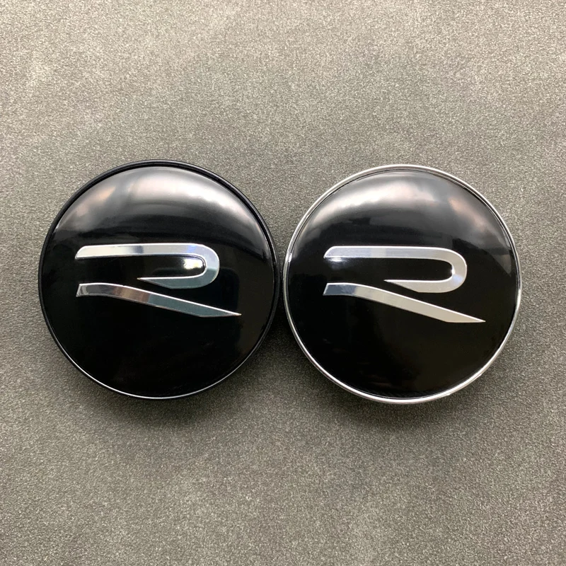 R Logo Car Emblem Wheel Center Hub Cap Accessories For Volkswagen VW GTI Rline Polo Golf MK8 Passat Magotan Tiguan Jetta CC Bora