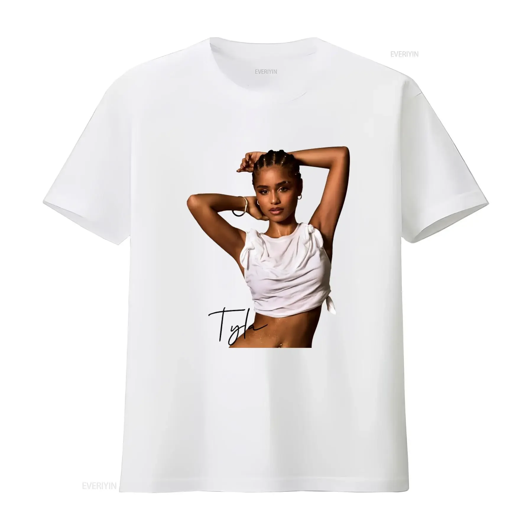 Tyla Merch T Shirt South African Artist Y2K Aesthetic Dance Music for Her Truth or Dare Joburg Style vintage Washed Versatile