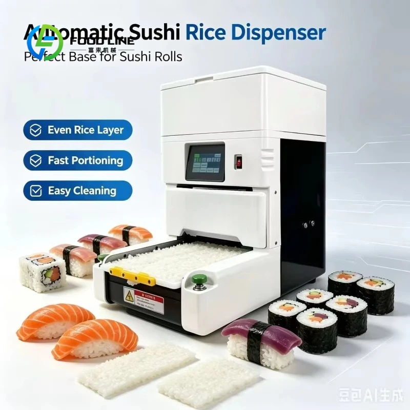 Customized Commercial Sushi Rice Spreader Machine Food Grade Stainless Steel Adjustable Rice Automatic Rice Spreader Equipment