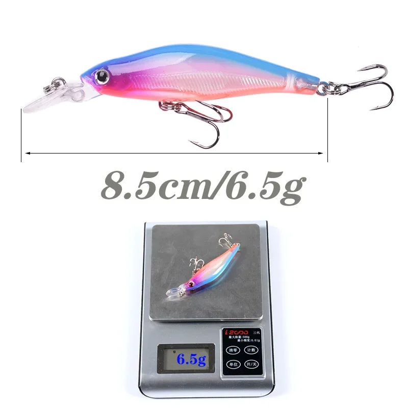 1Pc Sinking Minnow Fishing Lures 8.5cm 6.5g Wobblers Carkbait Swimbait Japan Artificial Hard Bait for Bass Pike Jerkbait Pesca