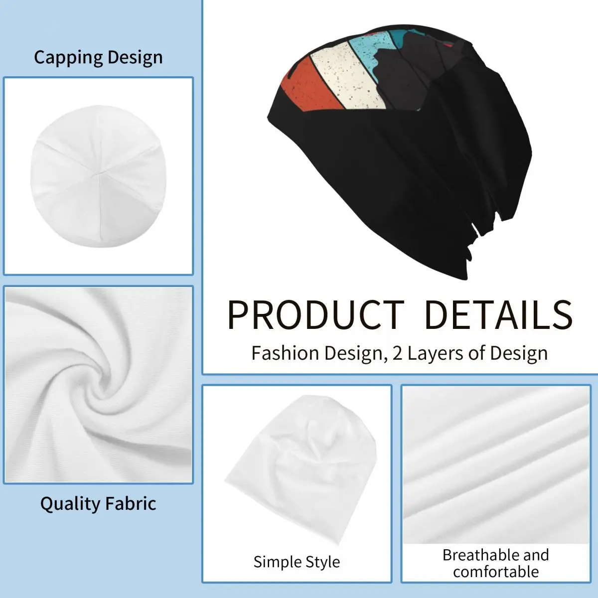 أرسلها - قبعة هيب هوب محبوكة دافئة لتسلق الصخور، قبعة خريف وشتاء، قبعات بيني خارجية للجنسين والكبار