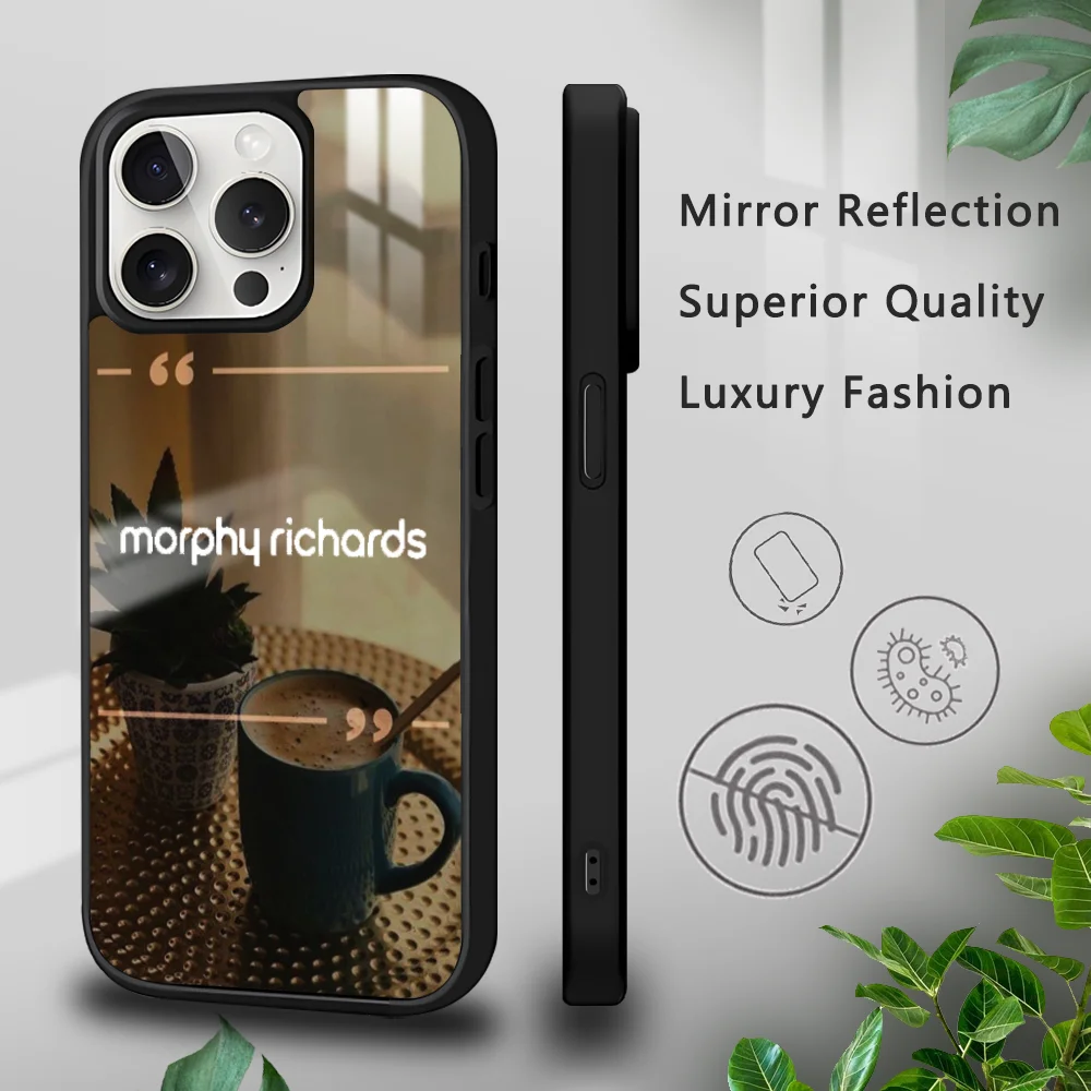 M-Morphy-Richardes Coffee Phone Case For iPhone 16 15 14 13 12 11 Pro Xs Max Mini Plus Celulares Hard Funda