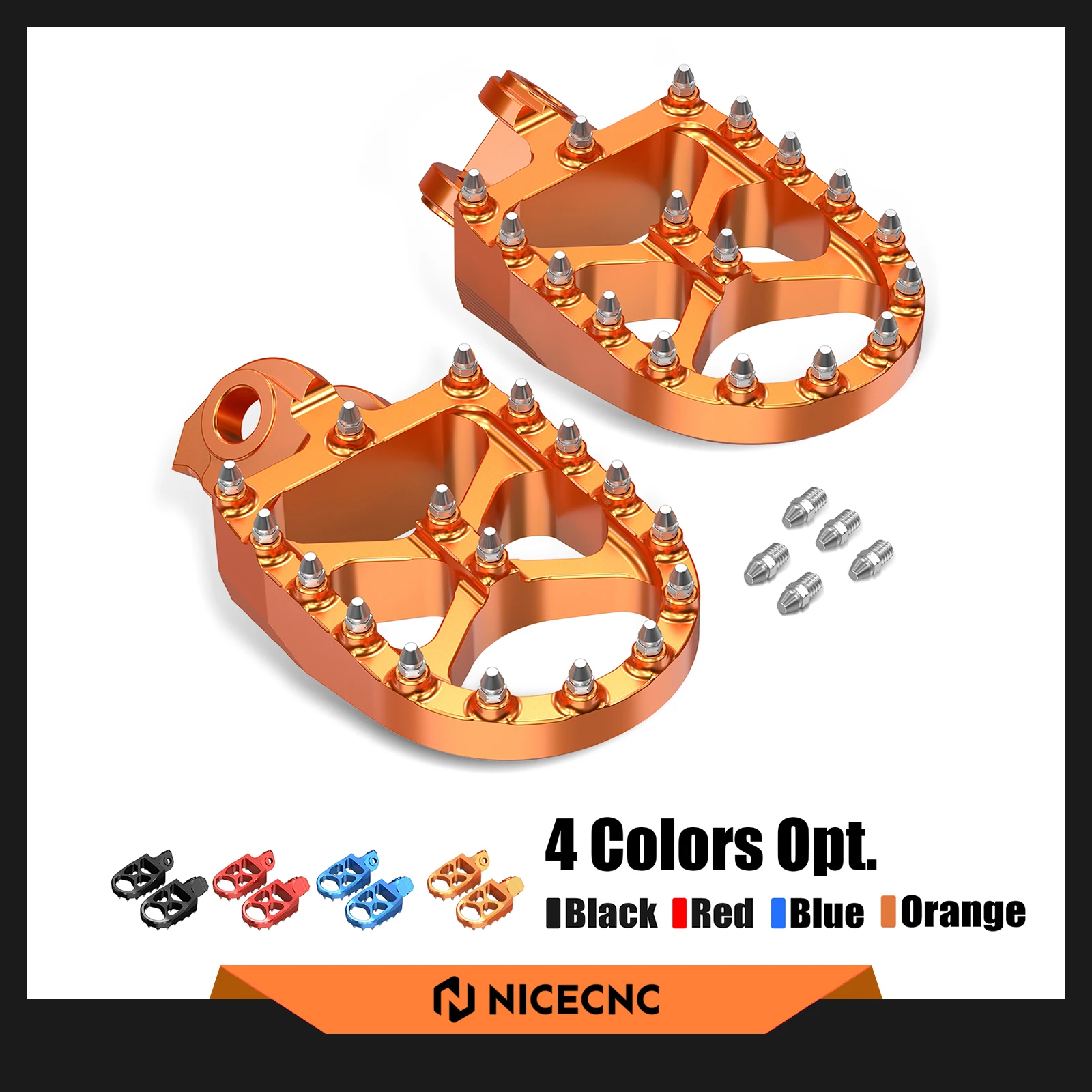 NICECNC لـ 2024 KTM 690 إندورو R SMR R 2008-2024 1050 1090 1190 1290 ADVENTURE R S T 2013-2024 أوتاد القدم مسند القدمين مجموعة دواسات الدهون