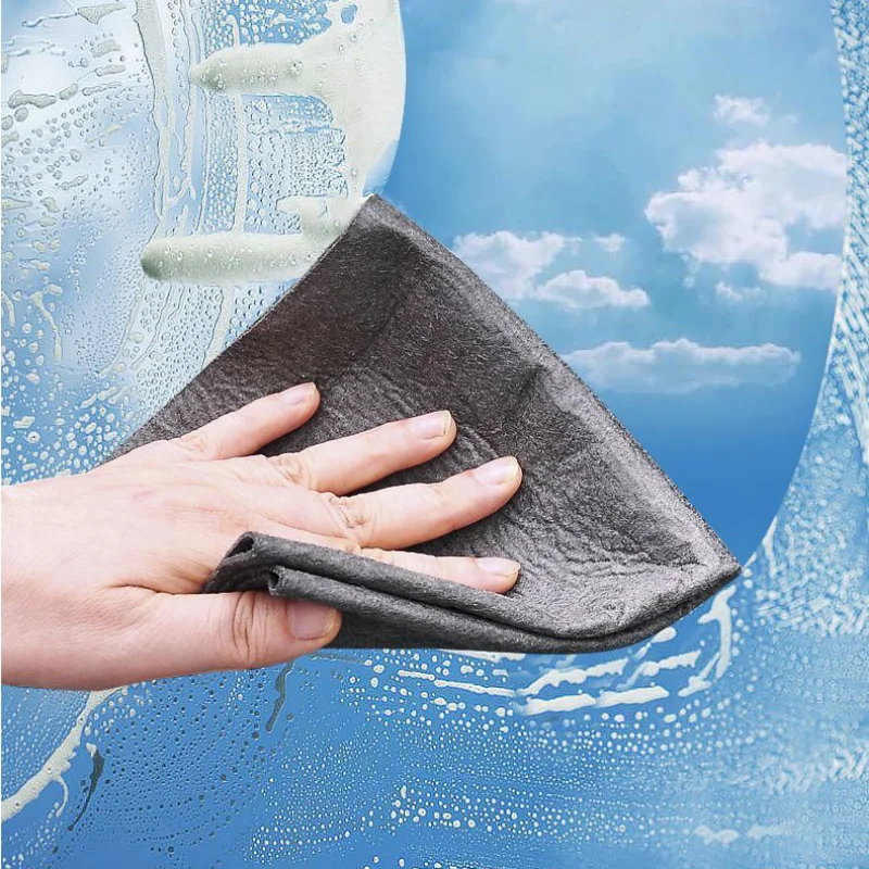 

1/5PCS Thickened Magic Cleaning Glass Cloth Streak Free Reusable Microfiber Cleaning Cloth All-Purpose Towels for Windows Glass