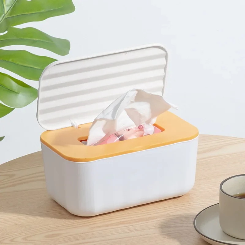 Tissue Box with Cover Square Wet Wipes Case Napkins Toilet Paper Container Home Car Tissue Paper Dispenser Storage Organizer