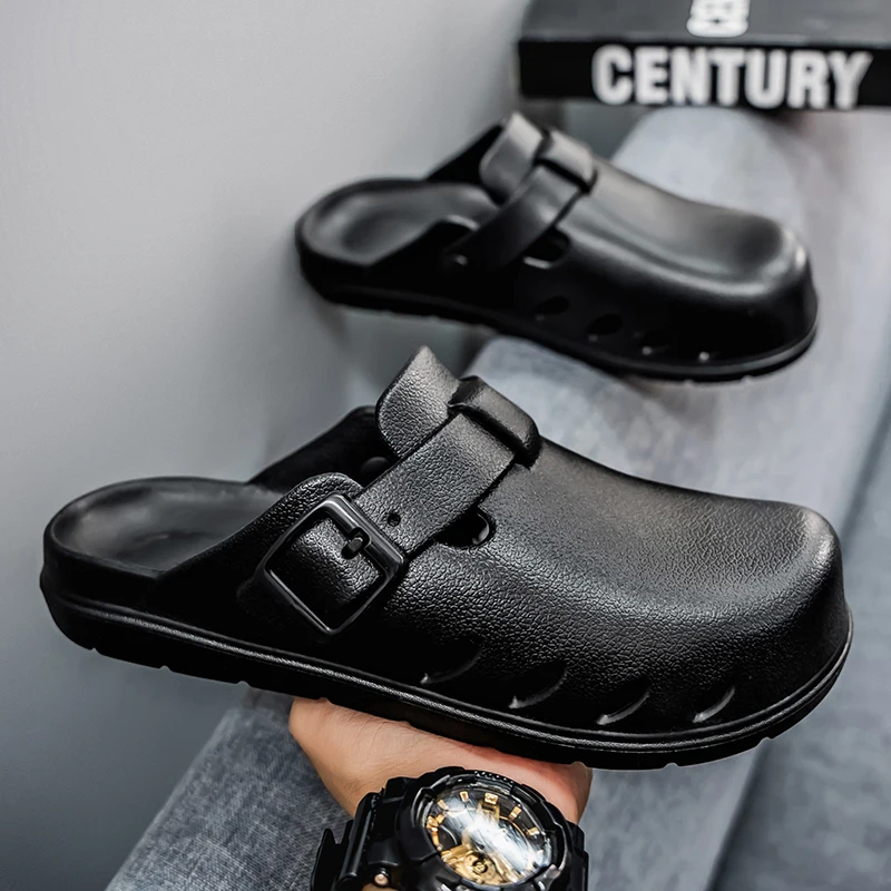 

Summer Men Non-slip Beach Sandalies Flat Casual Shoes Breathable Men's Sandals Outdoor&Indoor Bathroom Slippers EVA