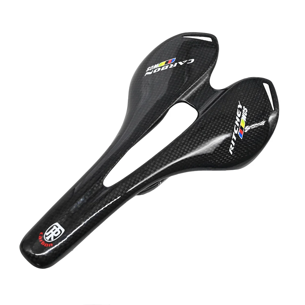 3K Ultralight Carbon Saddle Bicycle vtt racing seat Wave Road Bike Saddle for men sans cycling Seat mat bike Spare Par