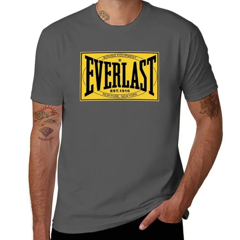 Everlast printed T-shirt for summer men, lightweight and breathable suitable for young people to wear casual and comfortable
