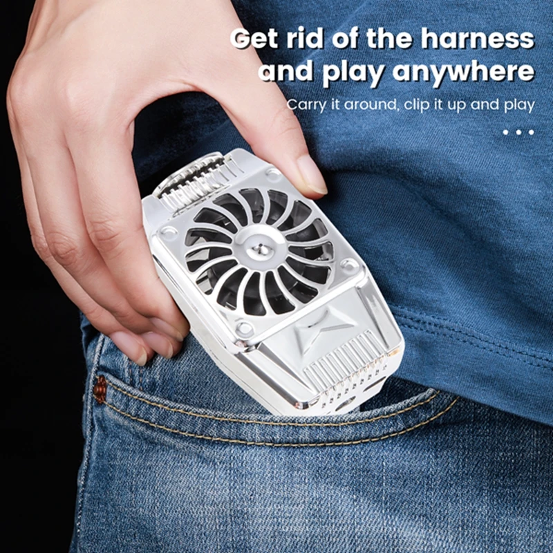 Portable Cooling Fan Mobile Phone Cooler Game Heatsink Aux Radiator For Iphone/Samsung/Xiaomi