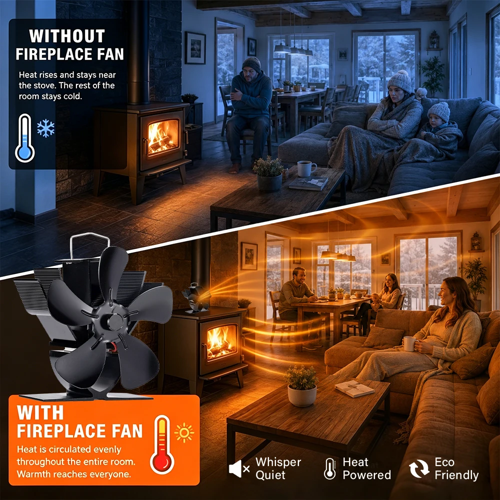 Thumbnail 3 - #18 Compare Wood Stove Fans Before You Buy