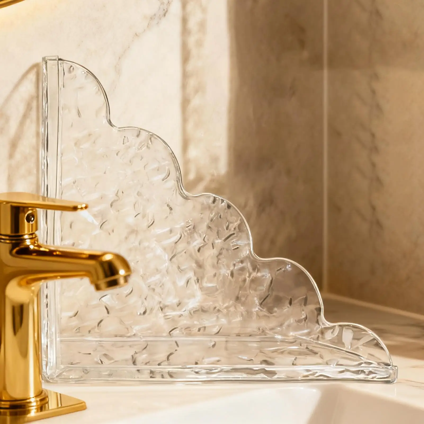 

Shower Splash Guard for Tub Acrylic Adhesive Barrier Clear Bathtub Water Guards for Corner Hotel Bathing Time Sink Corner Dorm