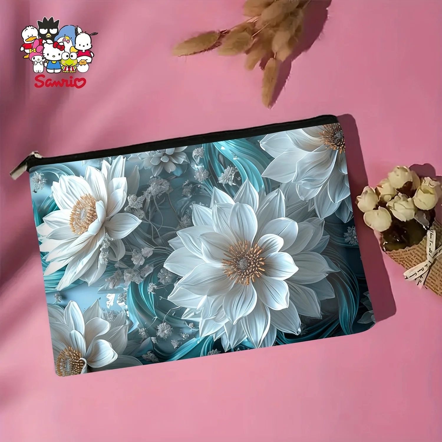 Uma bolsa de maquiagem de flor - Women Bags White avaliação e preço