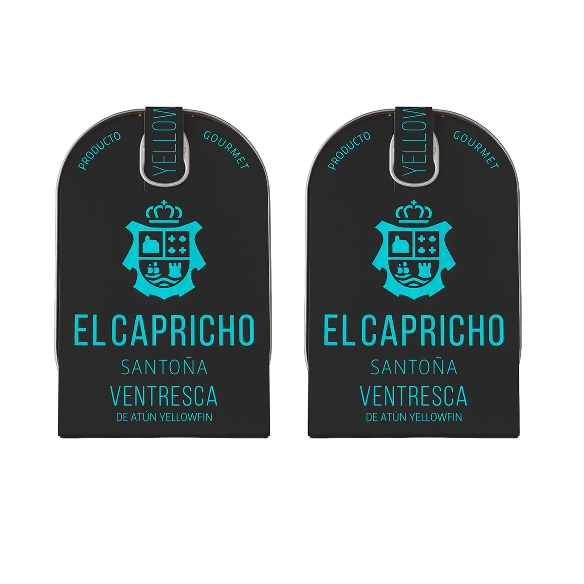 Ventresca de Atún Yellowfin, Aceite de Oliva Vigen Extra Arbequina - EL CAPRICHO - Santoña, Peso: 115 g Neto, 75 g Escurrido