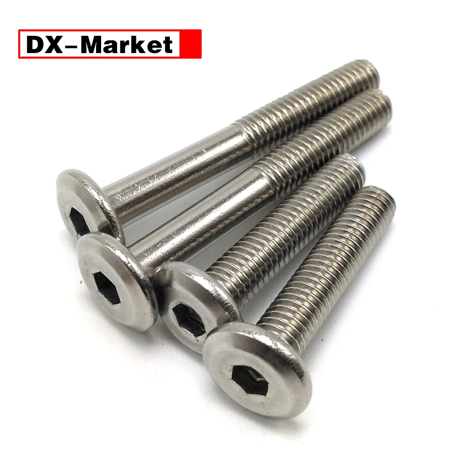 

M6 M8 M10 M12 Flat Screw ,SUS304 Hexagon Socket Flat Head Chamfering Bolt Furniture M2-M12 Fastener Manufacturer ,A013