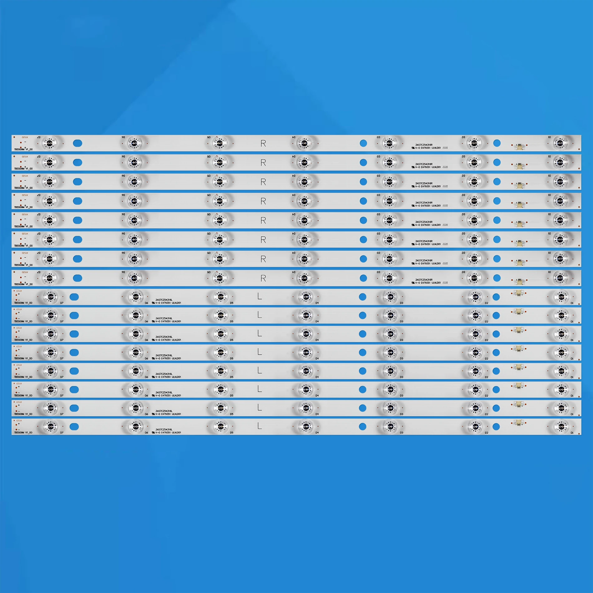 

Лента светодиодной подсветки TB5509M V0 TB5509M V1 для телевизора 55 дюймов TX-55DX650B TH-55DS630W TX-55DX653E TX-55DS650B TX-55DW504 LC550EQY(SJ)(A5)