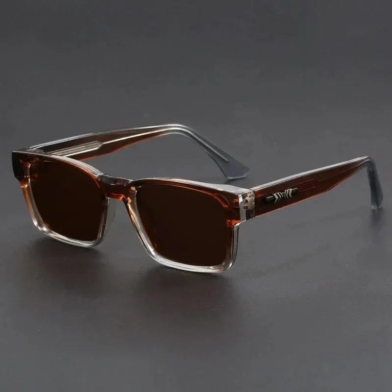New Men's Advanced Ultra Light Coarse Frame Fashion Square Sunglasses Women Men Trendy Anti Mist Outdoor Driving Shades UV400 view 3